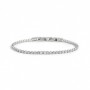 BRACCIALE TENNIS CRISTALLI BIANCHI 3MM