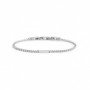 BRACCIALE TENNIS CRISTALLI BIANCHI 2MM