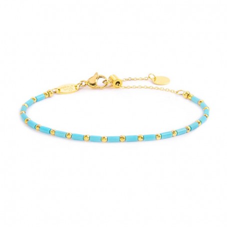 BRACCIALE CON PERLINE A TUBO