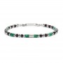 BRACCIALE CON RONDELLE IN MALACHITE